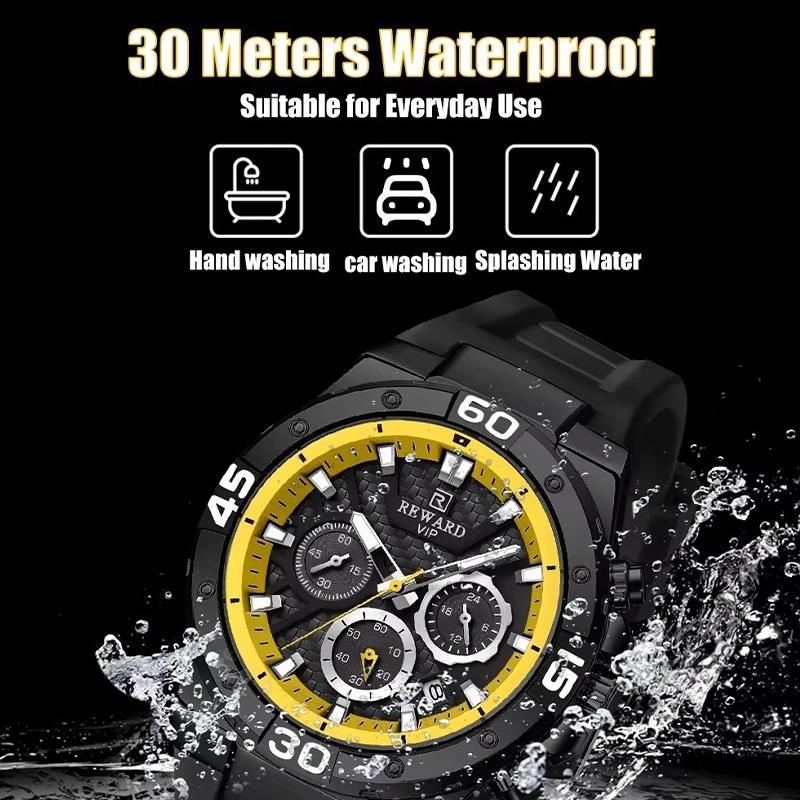 Mode Bunte Zifferblattuhr Herren Luxus Silikon Chronograph Sport Wasserdicht Quarz Herrenuhr Relogio Masculino