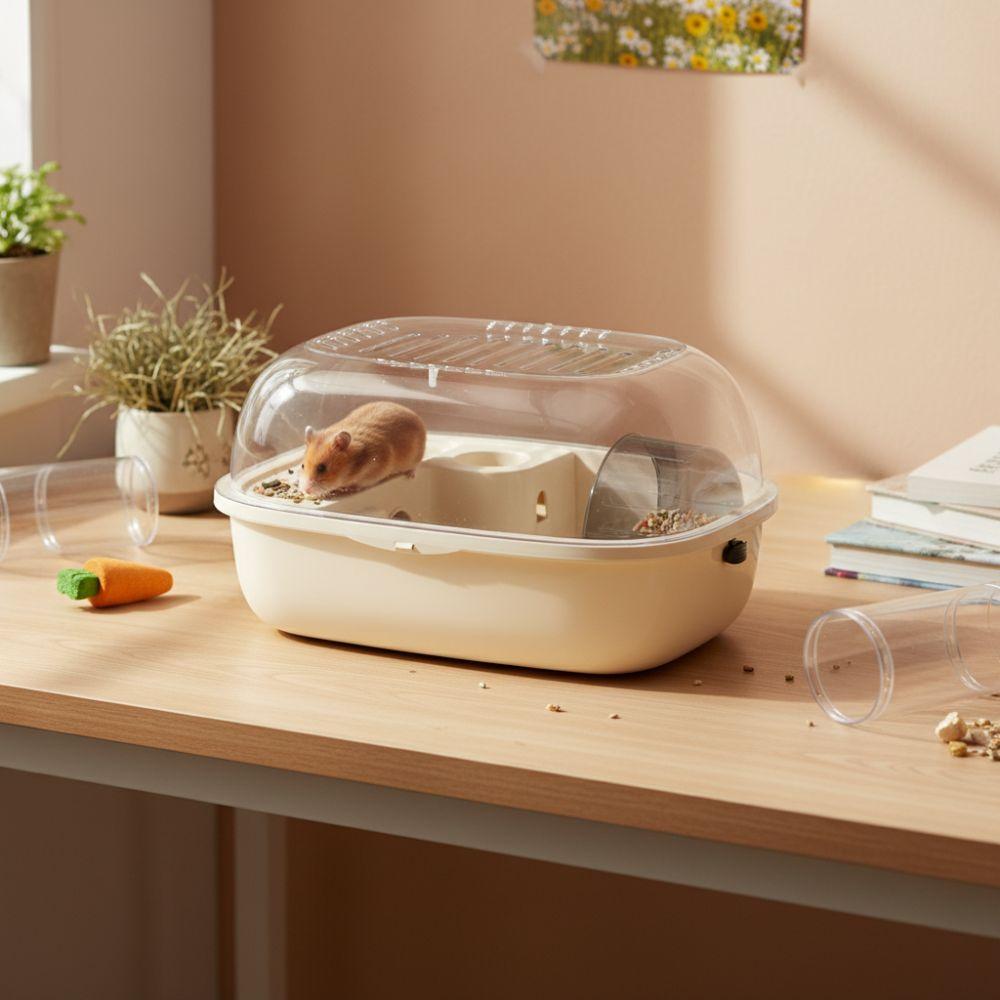 Breathable Hamster Cage Double Layer Hamster Villa Multi-functions Small Animal Carrier  Pet Travel