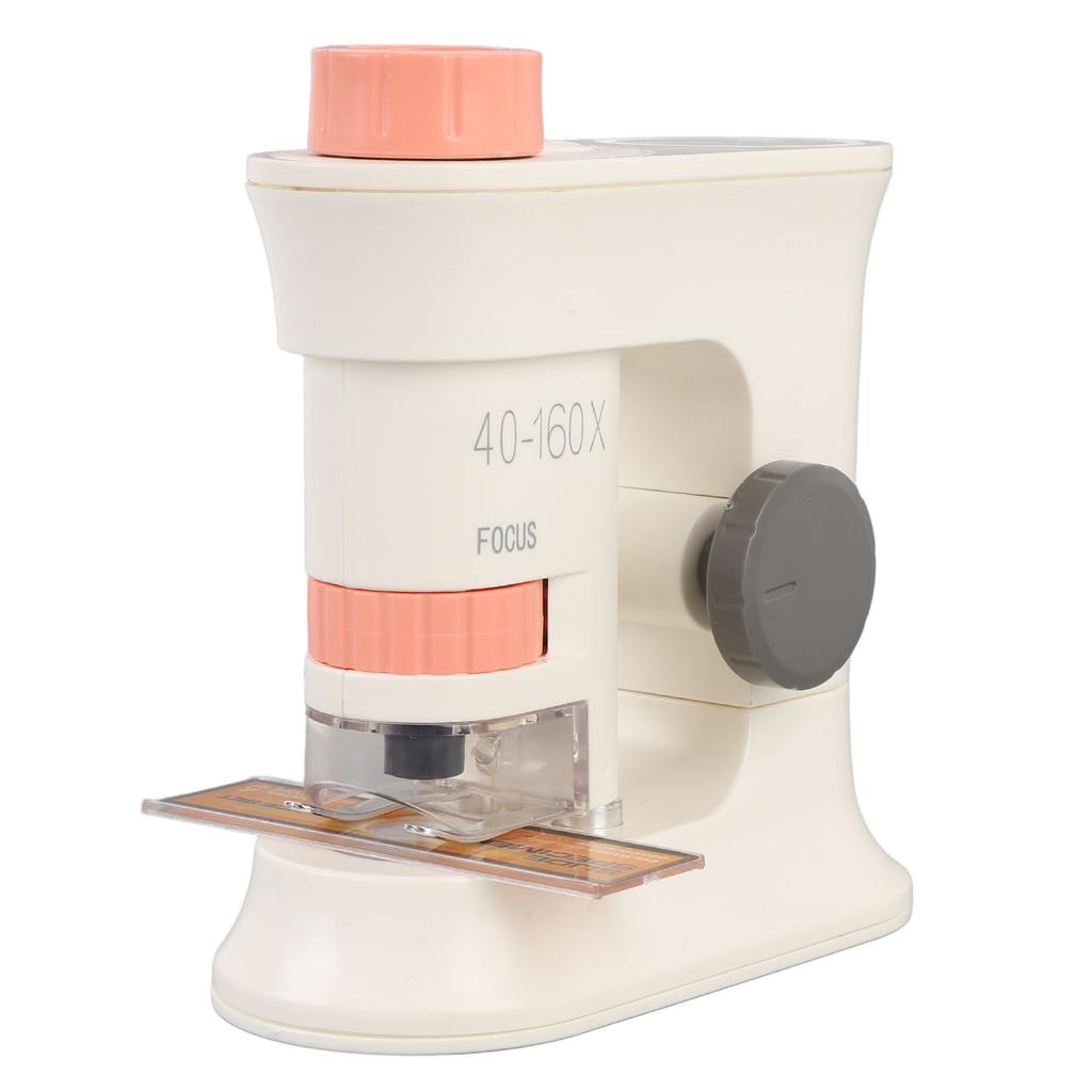 Kids Microscope 40-160X Intelligent Magnetic Induction Portable Handheld Microscope with Light
