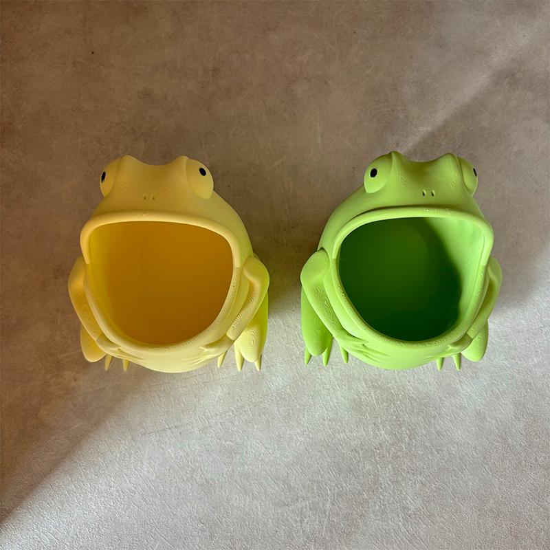 Cute Frog Flower Pot Succulent Plant Pot Plastic Planter Desktop Ornament Pen Container Home Garden Decoration