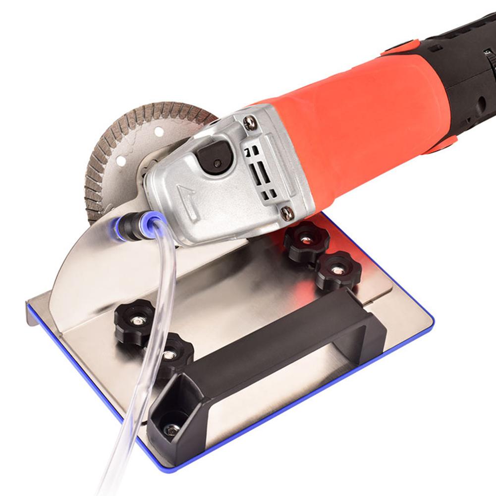 Portable Angle Grinder Stand for Tile Chamfering 45 Degree Stable Clamp Frame Adjustable Fits Type 100 Grinders 45mm Spindle
