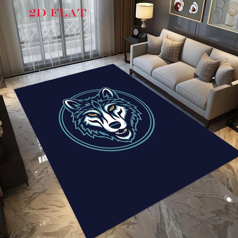 Titleminnesota Timberwolves Logo Printtitle Carpet Floor Mats Living Room And Bedroom Mats Protective Pad Office Chair Cushion Doormat