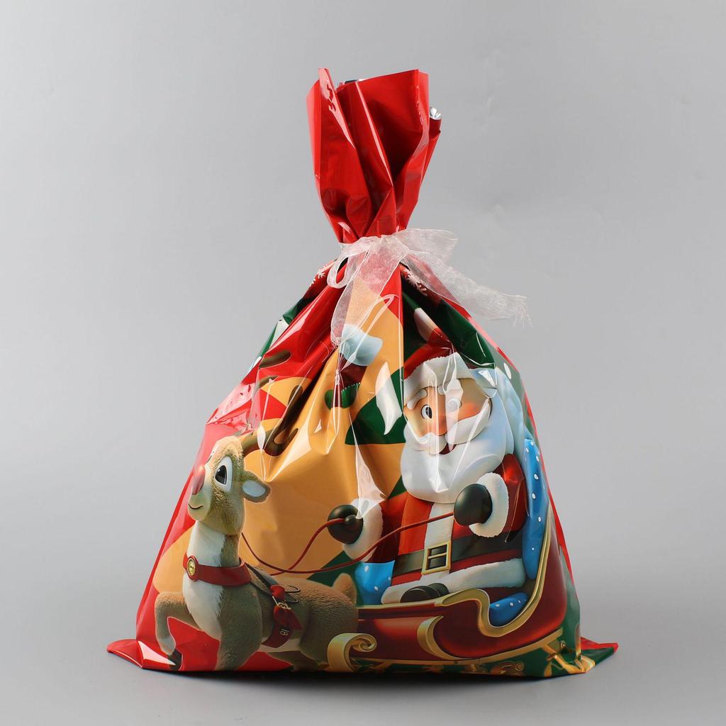Festive Christmas Tree Candy Drawstring Gift Bag