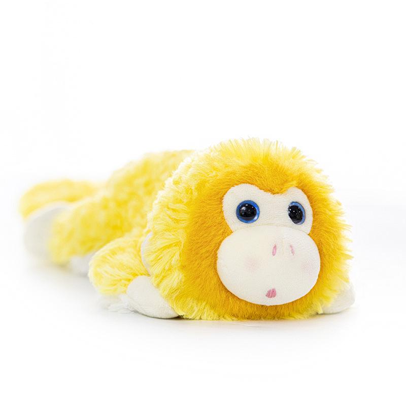 Boneca de Pelúcia de Macaco Dourado Fofo Kawaii Pelúcia Animal Macaco Chaveiro Recheado Animal Macio Criativo Presentes de Aniversário Pingente Fofo
