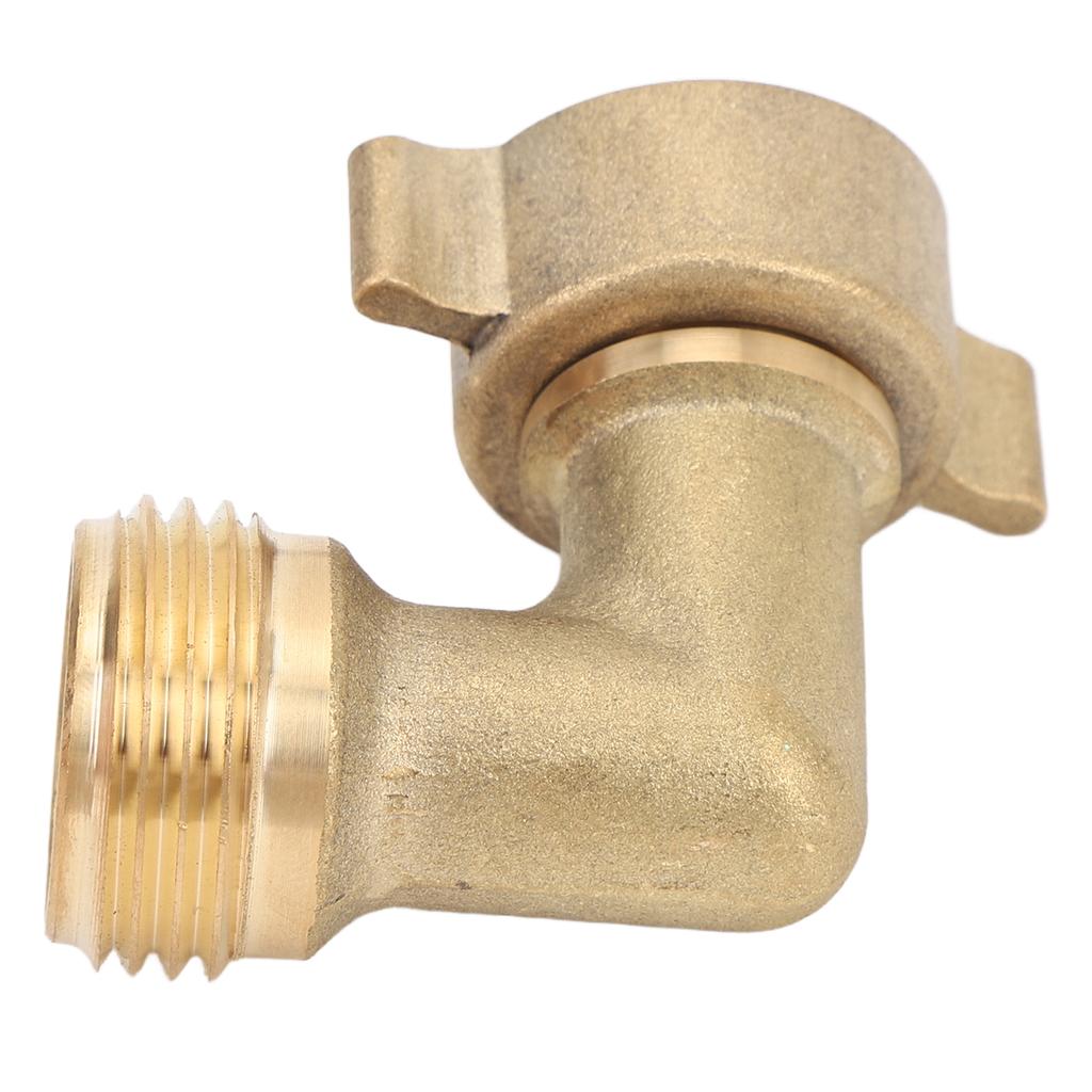 90 Degree Water Hose Elbow Solid Brass Construction 3 4inch Thread Water Inlet Adapter for RV Motorhome Trailer Marine