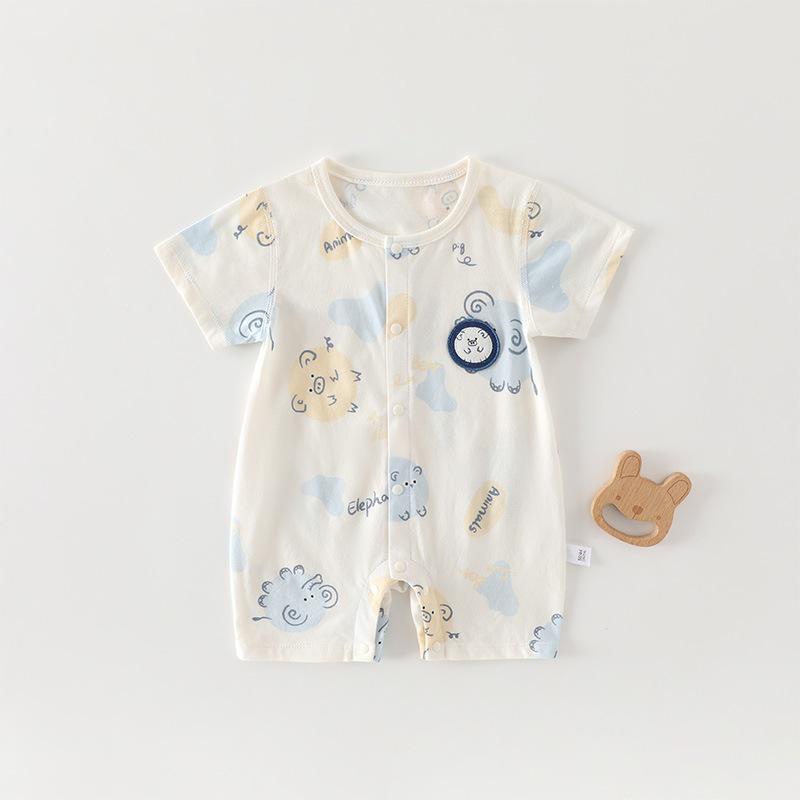 Summer Newborn Romper: Pure Cotton, Antibacterial, Tagless, Thin Baby Onesie 73