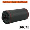 Car Truck Bus Diameter 42/45/47/50CM Steering Wheel Cover Quality Microfiber Leather With Needle Thread Non-slip Car Accessories