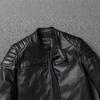 Giacche da Motociclista Vintage Uomo Giacca in Pelle Cappotto in Vera Pelle di Mucca Abbigliamento Biker Maschile Autunno Cappotto in Pelle