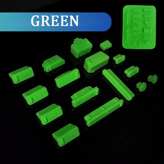16 STÜCK/Set Notebook Staubschutzstopfen Staubdicht Schützender Stopper Laptop Universal USB Staubstopfen Computerschnittstelle Wasserdichte Abdeckung