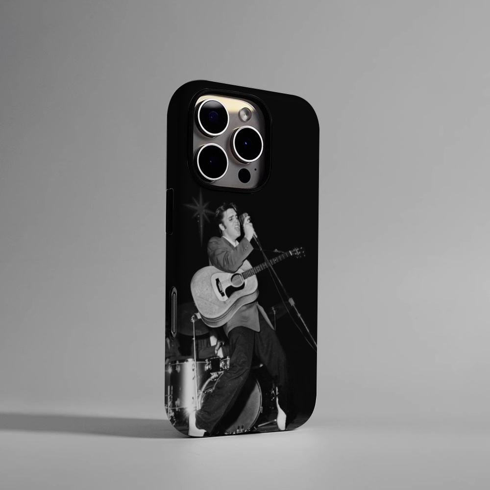 E-Elvis P-Presley Singer Phone Case Hard PC For IPhone 16Promax 17 16 15 14 13 12 11 Pro Max Plus Glossy HD Cover