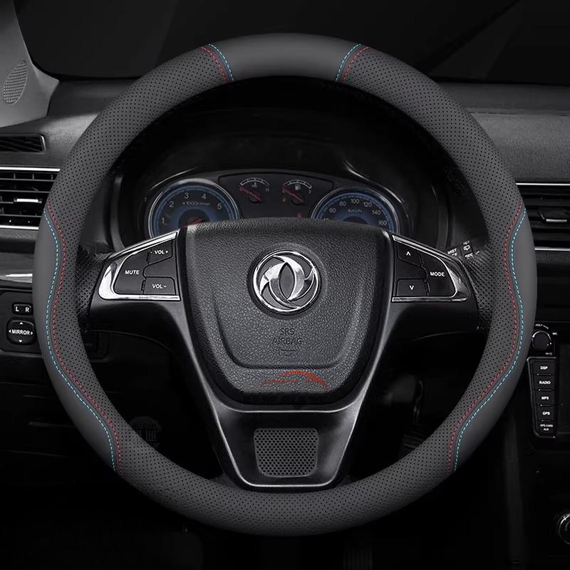 Leather Car Steering Wheel Cover for Dongfeng T5 Evo 580 Shine Max Rich 6 E70 IX5 AX7 Accessories Dongfeng Joyear X3 X5 SX6