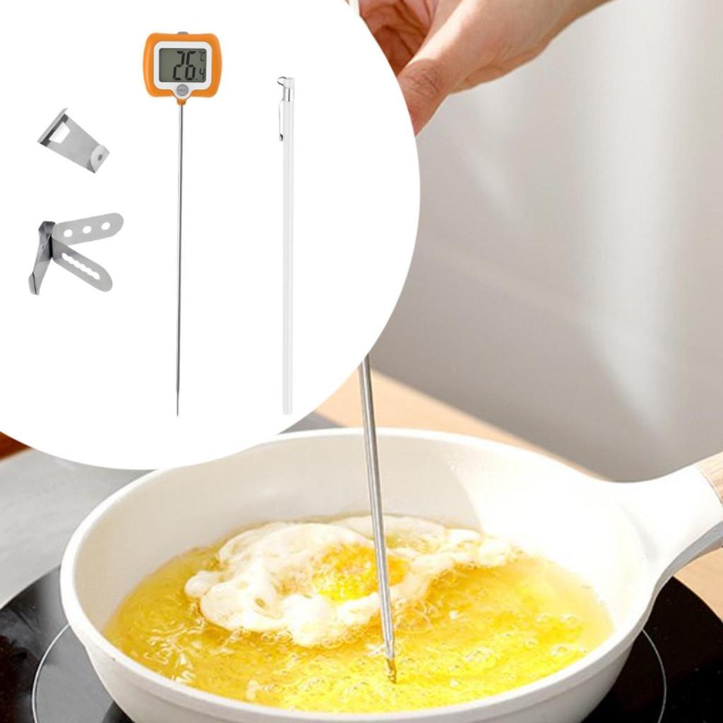 Digital Meat Insert Thermometer Cooking Food Multifunction Long Probe for Candy Beef