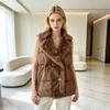 Daunenbaumwollweste Damen Herbst und Winter Neu Verdickt Thermoweste Mittel und Lang Vielseitig Unifarben Weste