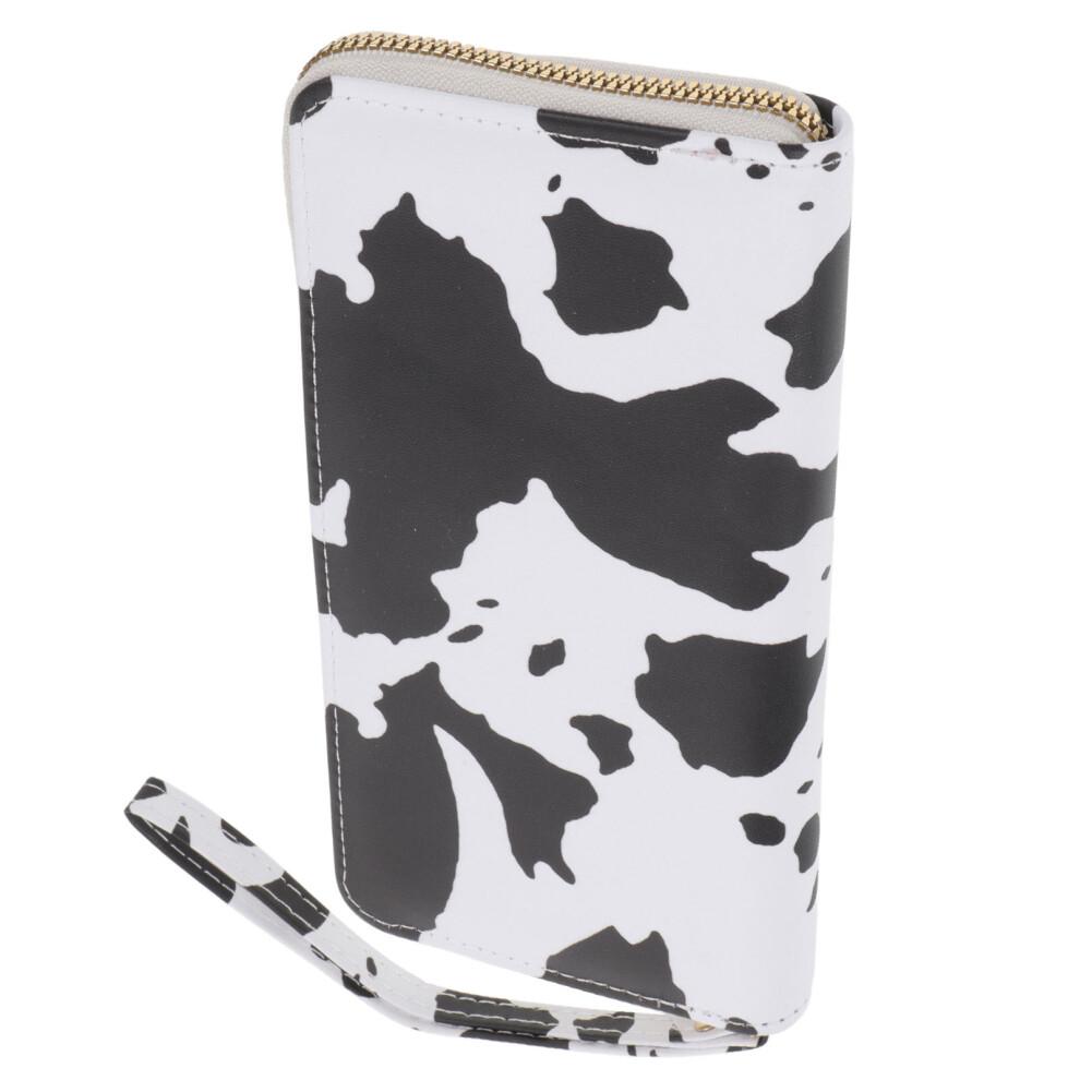 Cow Print Slim Wallet Fashion Multi compartment Ladies Women
