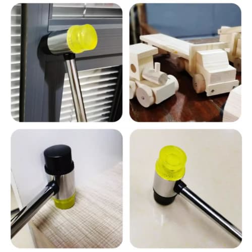 VGEBY Guitar Fret Hammer, Lightweight and Versatile for Stringed Instruments, Double Plastic Head, Guitar Fret Wire Replacement Tool, Hammer Tool