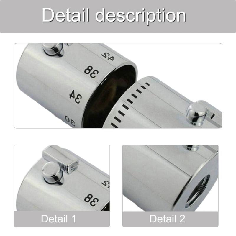 Shower Temperature Control Handle with Safety Switches Bathroom Fixture Water Flows Adjustment Knob for Bathroom Use