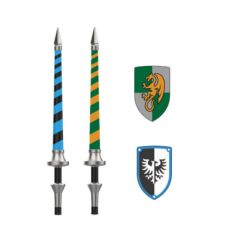 Średniowieczny Rzym Tarcza Budowlane Klocki Wojskowe Żołnierz Rzymski Wojownik Rycerz Postać Łucznik Fartuch Płaszcz Akcesoria Ceglany Zabawka Prezent