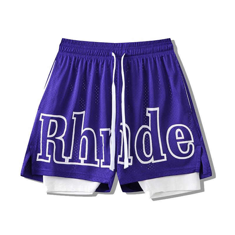 

Унисекс баскетбольные сетчатые шорты - Быстросохнущие, выше колена, летний свободный крой для тренировок XXL (185-190cm)