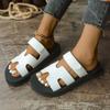 Large Size Platform Slippers Women's Summer New Style Velcro Lightweight Outer Wear Zhuotian Sandals
