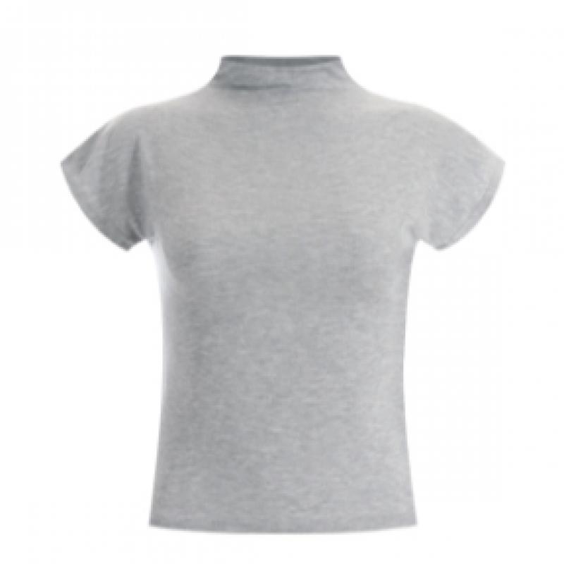 Shop Women TurTle Neck Slim FiT Crop Cap Sleeve Spandex T shirT Beige Rnf Wsh