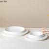 Pure White Creative Ceramic Thick Soup Plate Dessert Snack Plate Sushi Plate Restaurant Molecular Cuisine Specialty Tableware