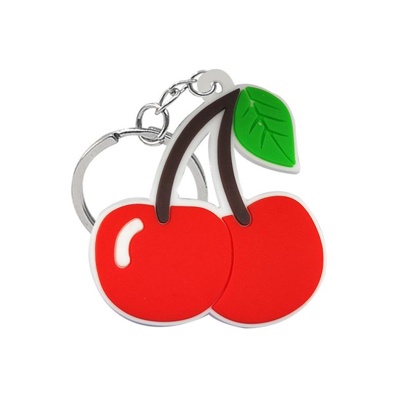 Creative 3D Cartoon Skewer Keychain - PVC Keyring Backpack Pendant