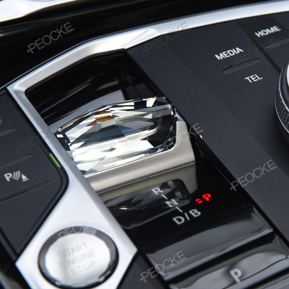 Metallbasis im Originalstil + Kristallschaltknauf für BMW G20 G12 i3 G28 i4 G26 i7 G70 ix3 G08 X5 G05 X6 G06 X7 G07 2025 2025