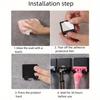 3pcs Self-Adhesive Razor Holder & Towel Hooks - No Drill Adhesive Wall Mounted Bathroom Organizers, -Free Installation Suitable