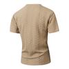 Men's Short Sleeve T-Shirt, Neck with Pocket, Summer Casual Top