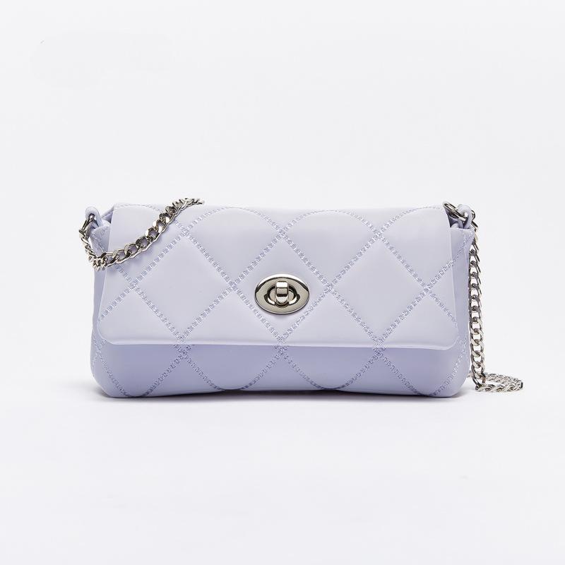 Женская сумка 2023, модная сумка через плечо со стразами Lingge, модная сумка через плечо на одно плечо фиолетовый