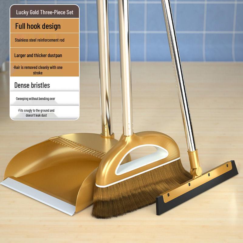 Magic Hair-Free Broom & Dustpan Set for Efficient Household Cleaning