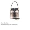 BALLY Cleoh Sheepskin Bucket Bag, Handbag, Shoulder Bag, Crossbody Bag Regular Women's Gray & Brown 6300233