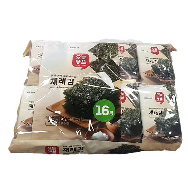 Today Good Roasted Seaweed 5g x 16pcs One thing