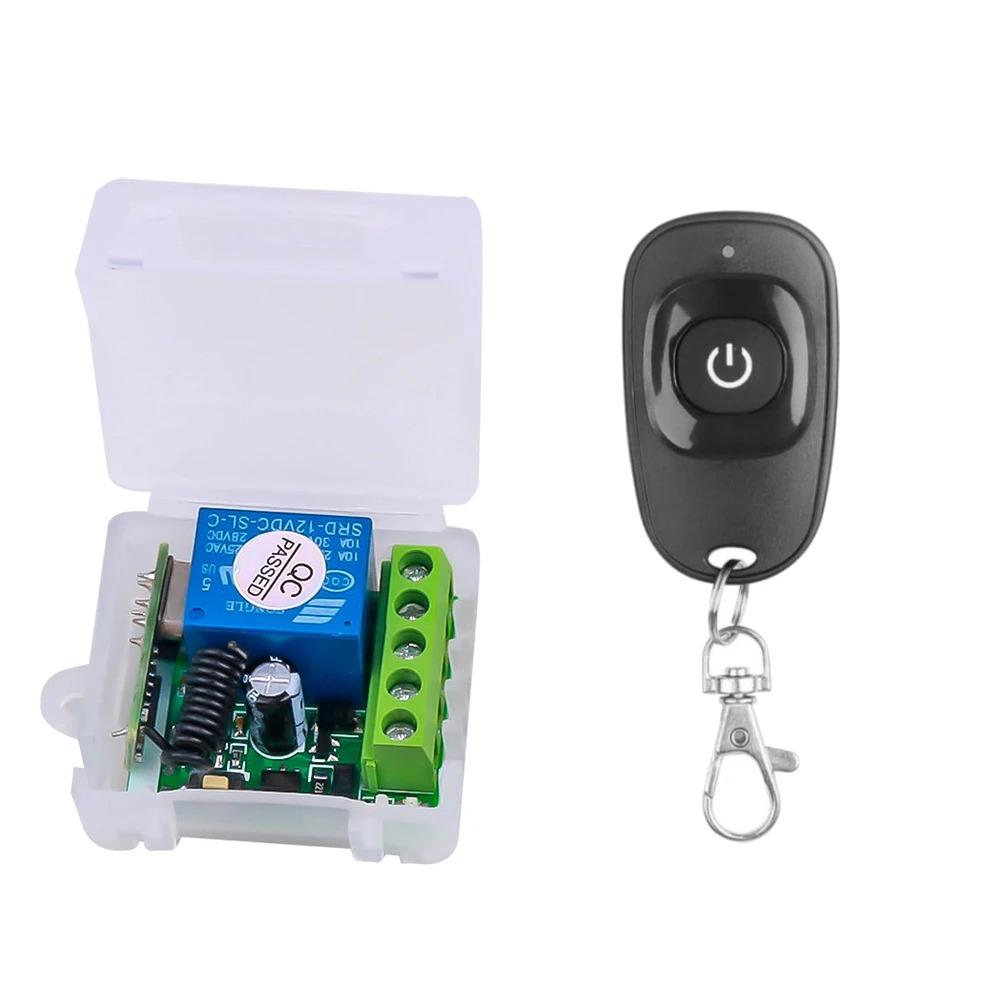 433Mhz Universal Wireless Remote Control Switch DC 12V 1CH Relay Receiver Module RF EV1527 Learning Code Transmitter