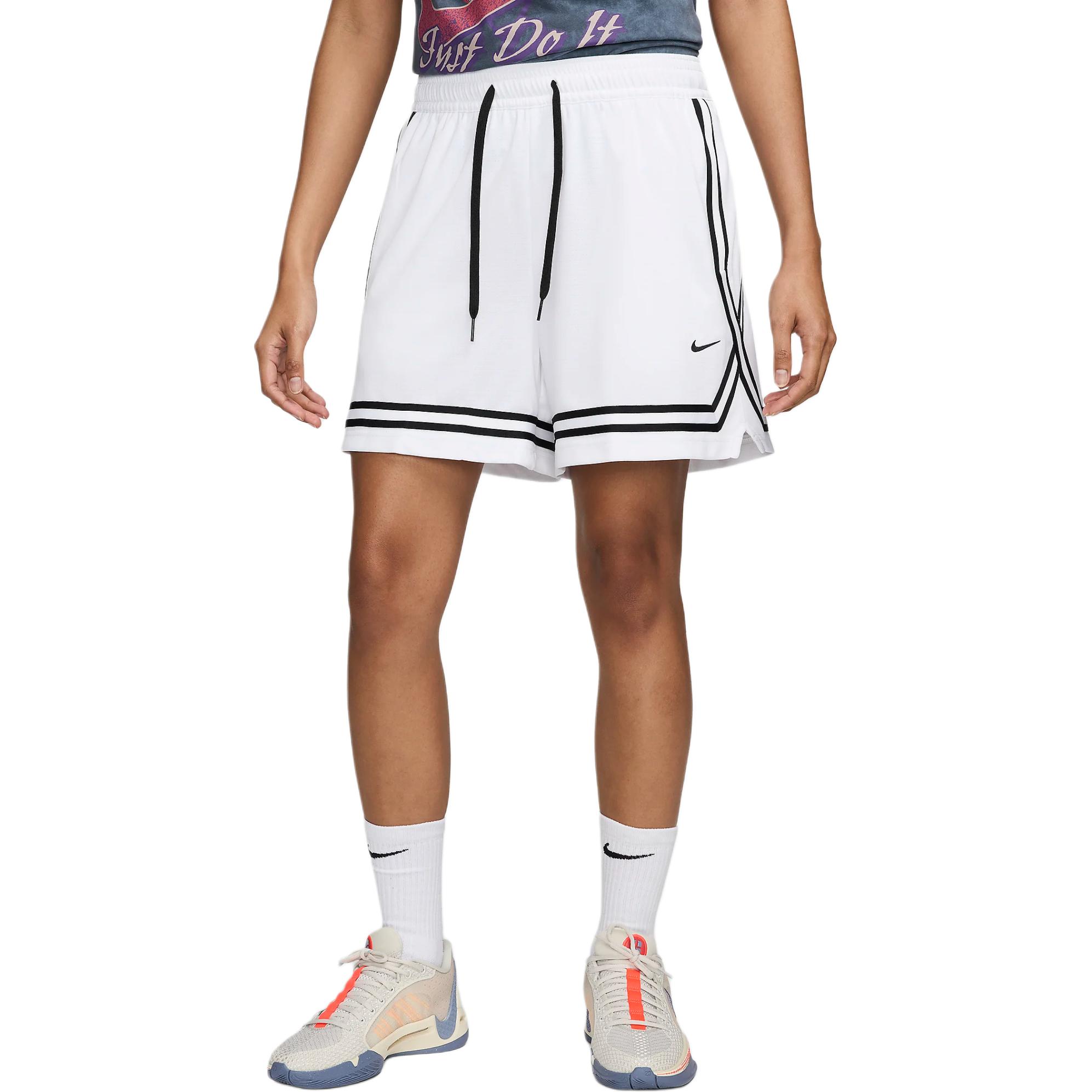 

Nike SS24 Серия Crossover Логотип Dri-FIT Облегающие Стильные Влагоотводящие На шнурке Удобные Баскетбольные шорты Женские шорты Белые FV8505-100 XL