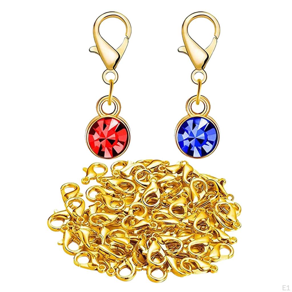 180 -Birthstone , Bead Mixed, - with Rings, 12 Colors for Jewelry Making,
