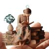 Just A Girl Who Loves Books Ornament Acrylic Stand Table Decoration Acrylic Plaque Christmas Ornaments for Bookworms