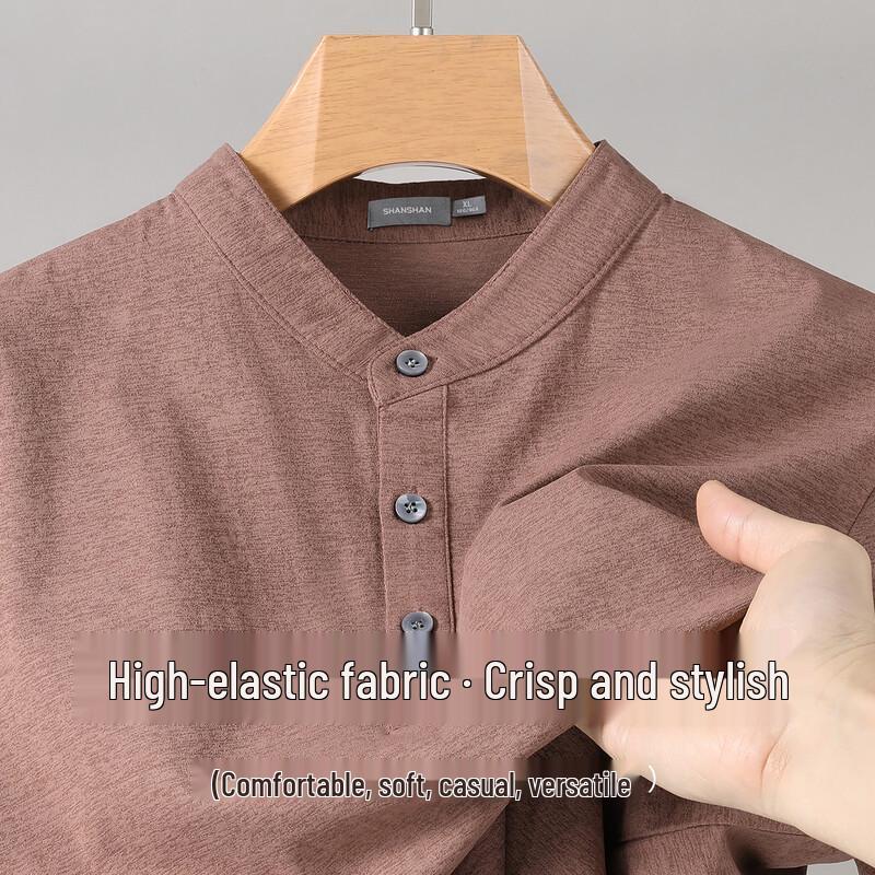 

SHANSHAN Men s Textured Casual Short Sleeve T-Shirt 2XL