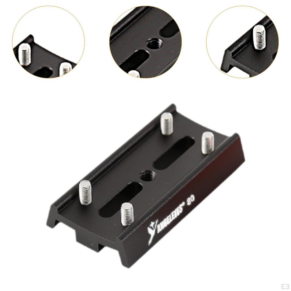 Dovetail Mounting Plate Telescope Accessories Easily Install 3.15 Inch Long