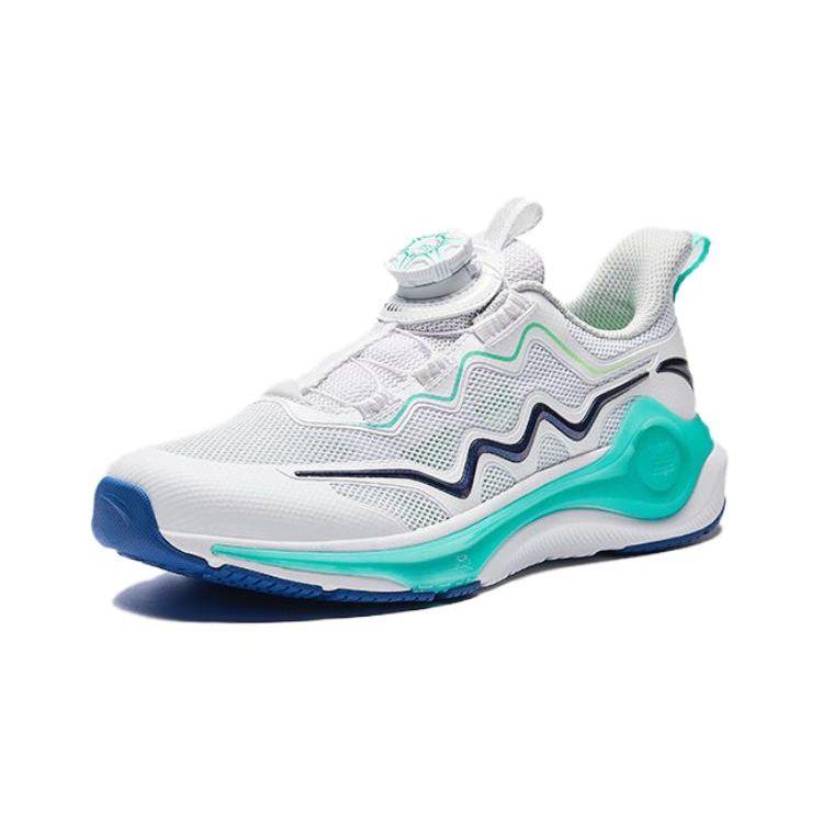 Anta Comfortable Versatile Lightweight Durable Low-Top Running Shoes Kids Sneakers White Blue A312425511-3