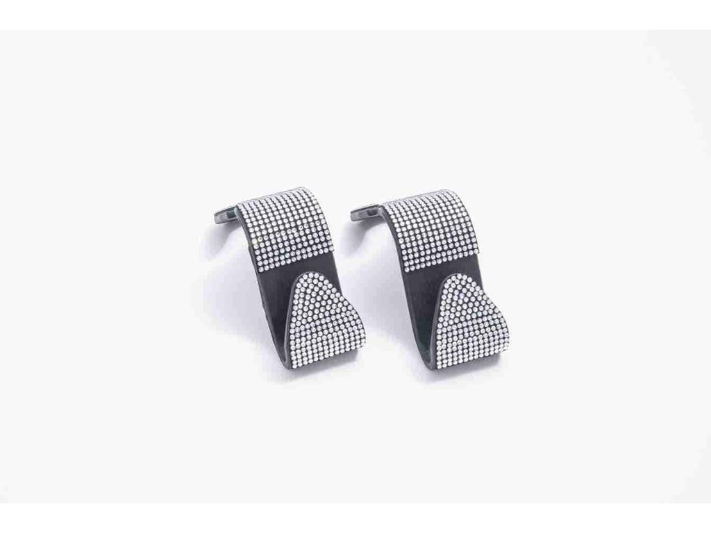 Multifunktionaler versteckter Haken für die Rückseite des Autositzes mit Diamant-Einlage