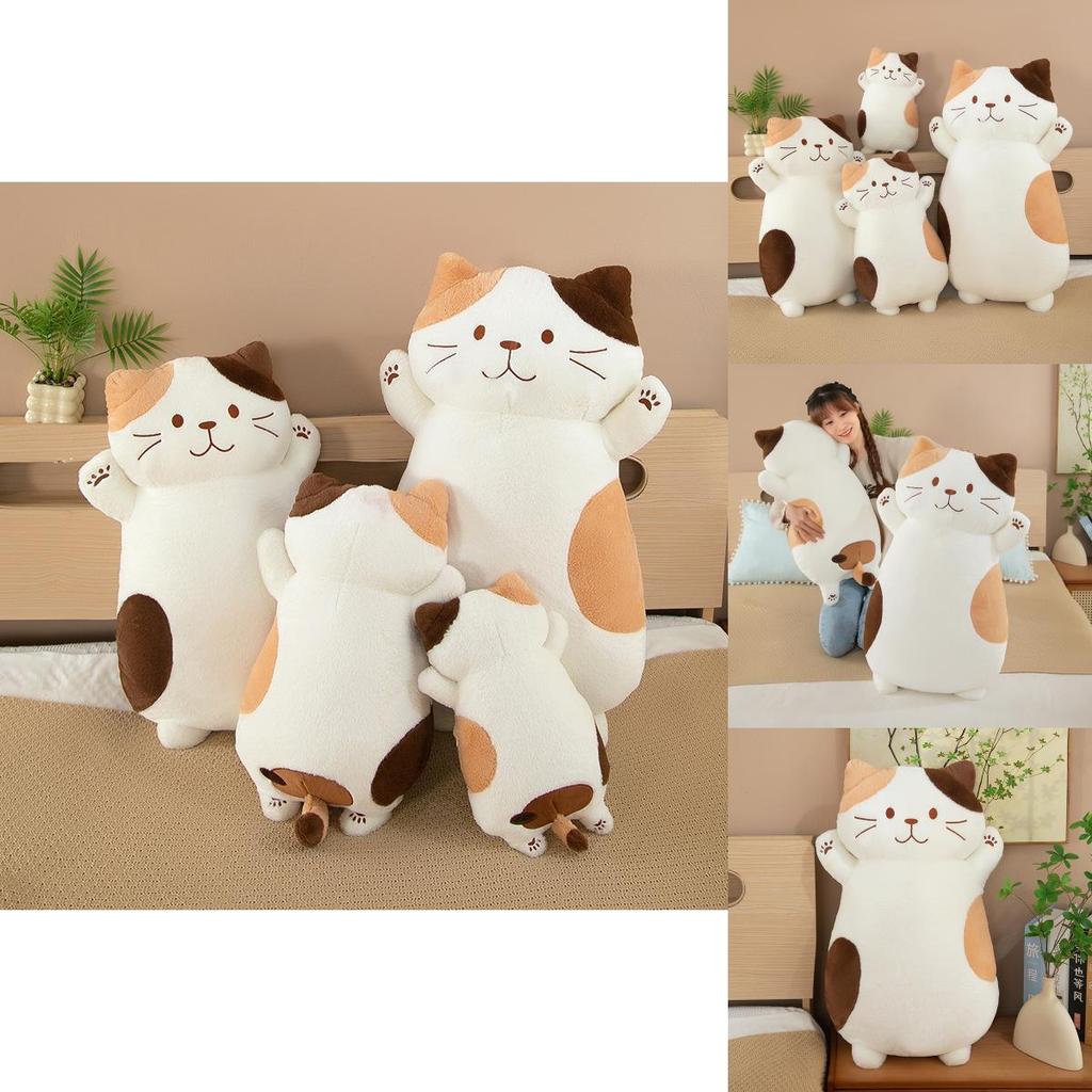 Adorable New Plush Cat Toy Extra Soft Long Body Pillow For Cozy Sleep And Comfort