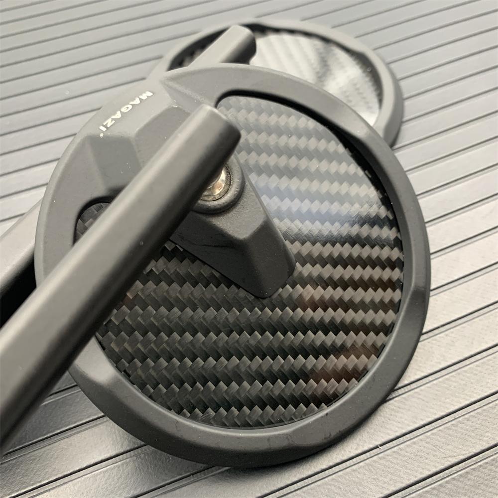 New Motorcycle Rearview Mirror True Carbon Fiber Mirror Modified Rear Mirror Motorbike Accessorie Universal