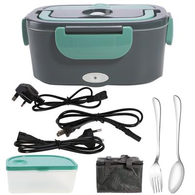 Lunch box in acciaio inossidabile a bordo con riscaldamento elettrico e isolamento termico due in uno