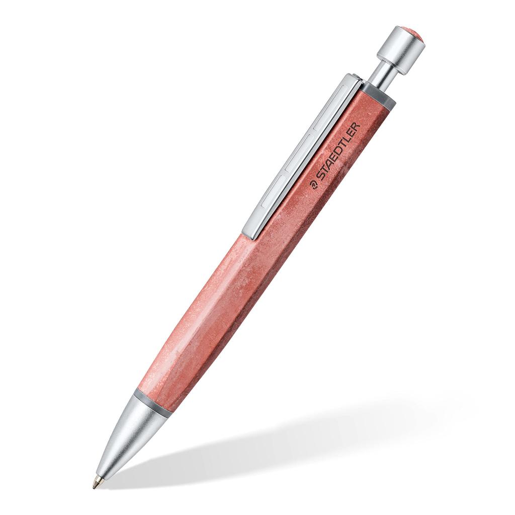 STAEDTLER Concrete Ballpoint Brick Pen, Oil-Based, 0.7mm, Red, 441CONB2-9
