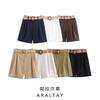 Araltay New Arrival Women's Clothing Fashion Style Fashion All-Match Minimalist with Belt Bermuda Shorts 8649 767