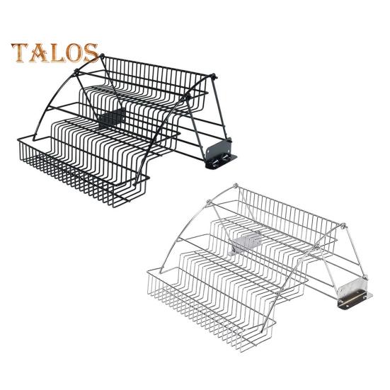 3-Tier Spice Rack Large Capacity Strong Load-bearing Easy To Install Retractable Kitchen Storage Shelf Seasoning Jar Organizer