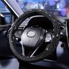 1pc Car Rhinestones Steering Wheel Cover With Crystal Artificial Diamond Sparkling Car Steering Wheel Protector
