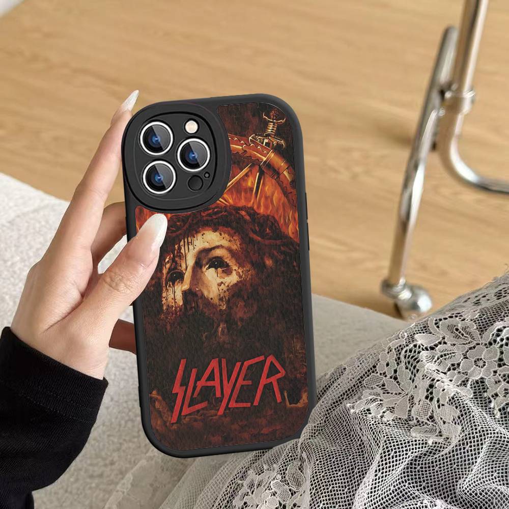 

S-Slayers Band Leather Phone Case For Iphone 16 15 14 Plus 13 12 11 Pro Max Case iPhone 14