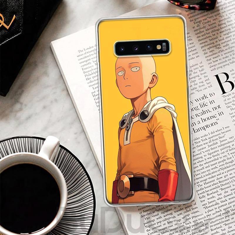 One P-Punch-Man Saitama King Cover For Samsung Galaxy S8 S9 Plus S10 Lite Note 8 9 10 Pro 20 Ultra S7 Edge M11 M21 M32 M51 Print
